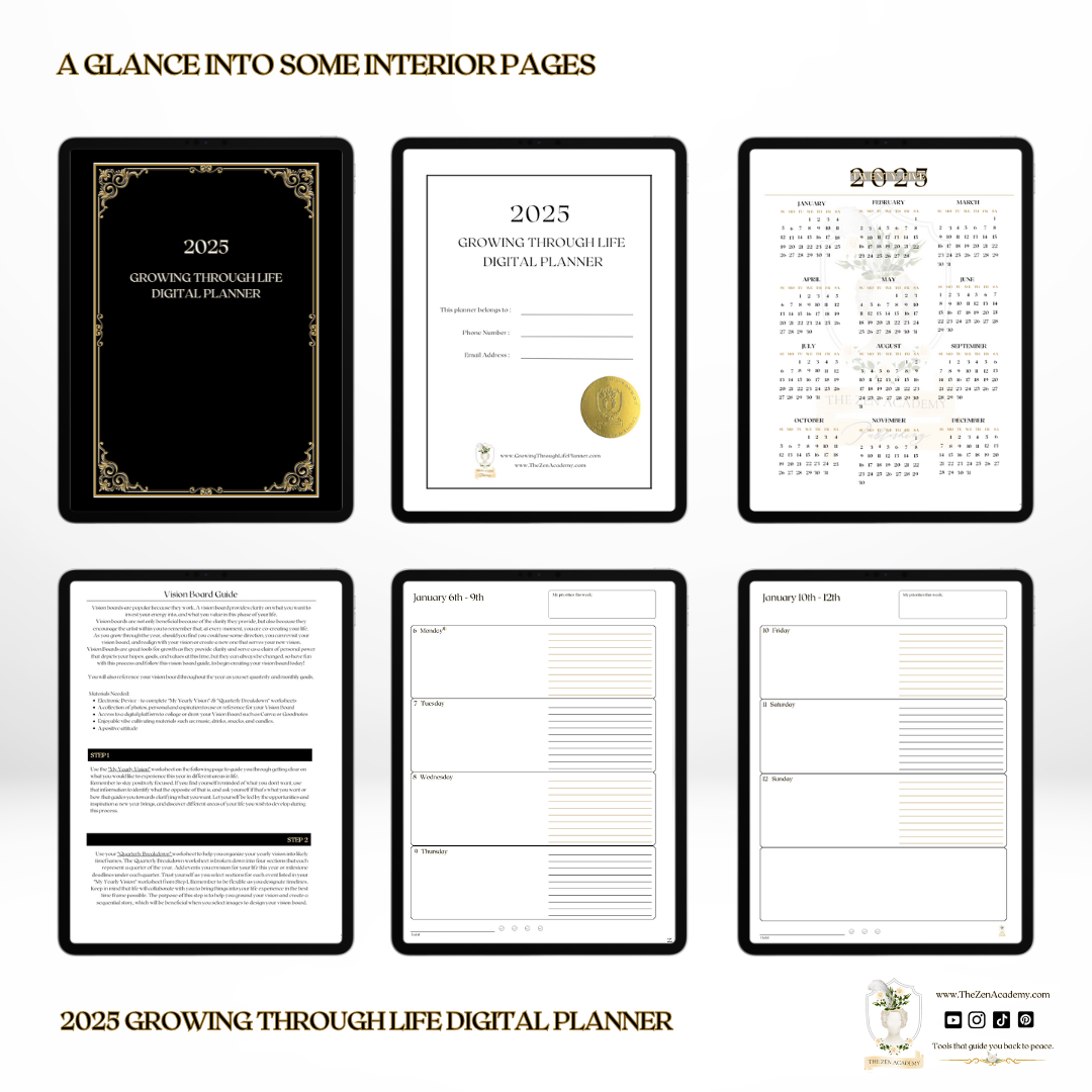 2025 Growing Through Life Digital Planner
