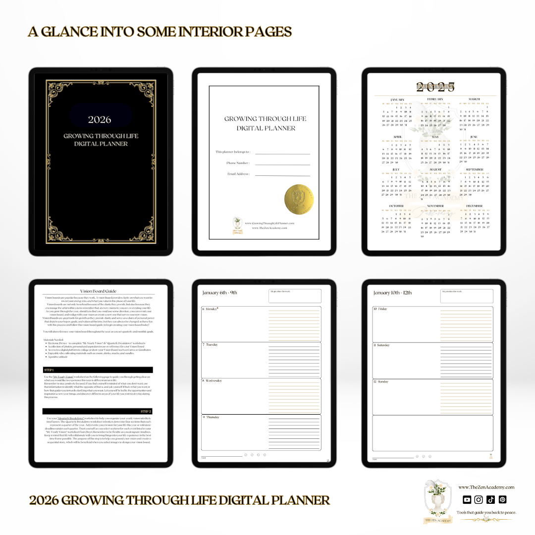 2026 Growing Through Life Digital Planner